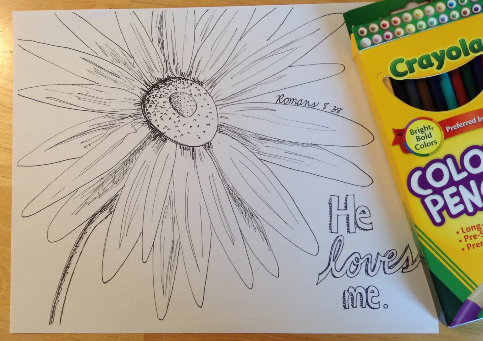 Daisy Coloring Page: Digital Instant Download | Etsy