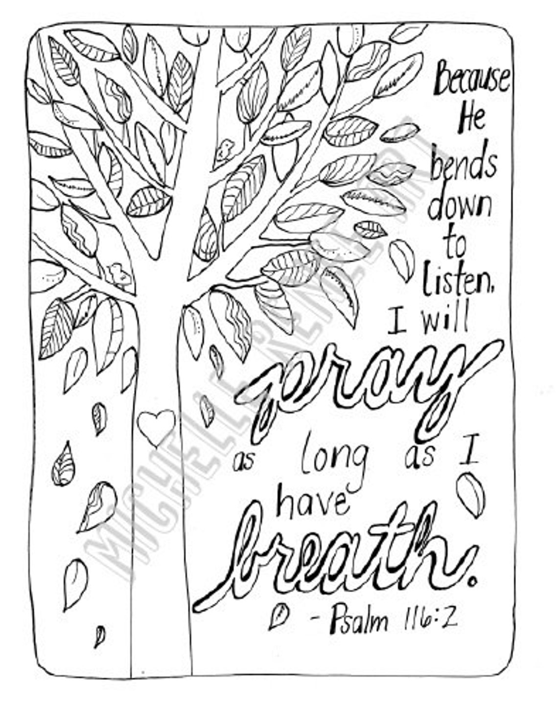 Printable Psalm Coloring Pages Bible Verse Coloring Page Bible | Images ...