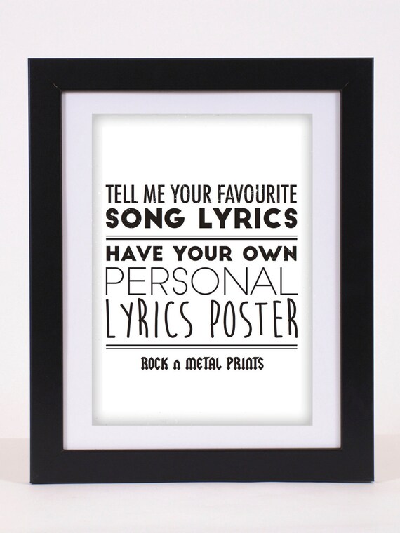 Write a custom song