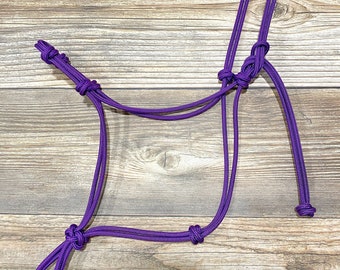 SALE Overstock 2 or 4 Knot Rope Halter, Yacht Rope Halter, 4 Knot Halter, Rope Halter, Horse Halter, Clinician Halter