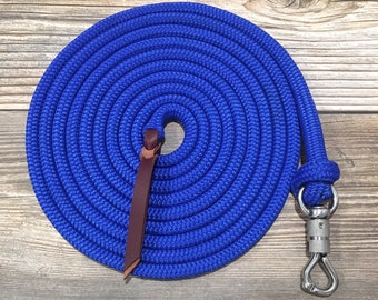 Custom 12 Foot Lead Rope, Yacht Rope Lead, Custom Lead Rope, Yacht Lead Rope, Clinician Lead Rope