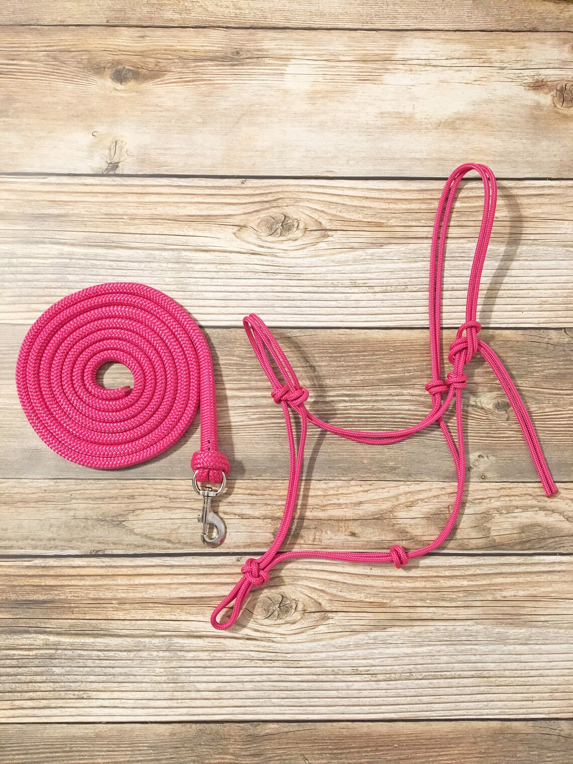 Custom Rope Halter & 12 Foot Lead Rope With Snap Yacht Rope Etsy