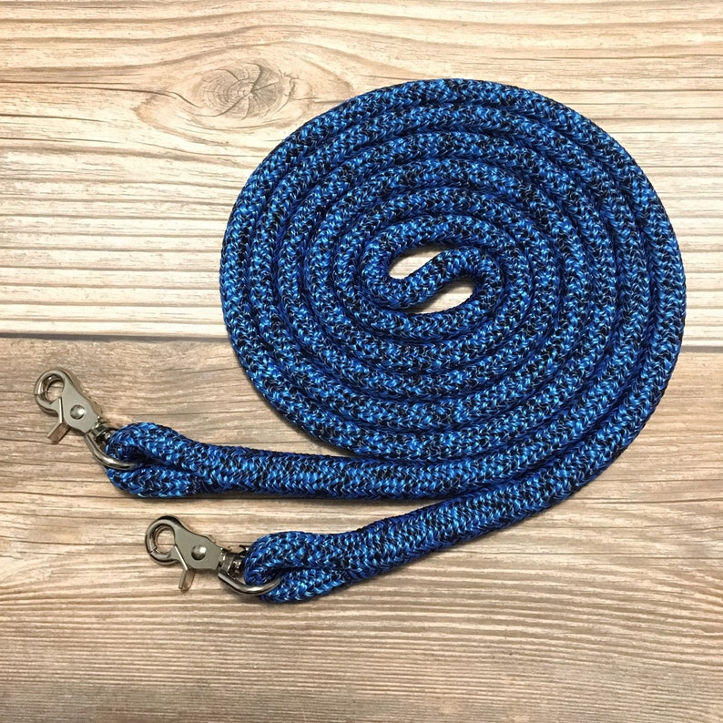 Custom Reins Horse Reins Rope Reins with Snaps Custom Finesse Reins Finesse Style Yacht Rope Reins Clinician Reins