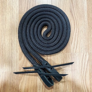 Custom Loop Yacht Rope Reins with Tie On Slobber Straps, Yacht Rope Reins, Custom Loop Reins, Horse Reins, Clinician Rope Reins
