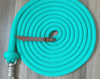 Custom 22 Foot Lead Rope, Yacht Rope Lead, Yacht Rope Lunge Line, Custom Lead Rope, Clinician Lead Rope, Clinician Lunge Line