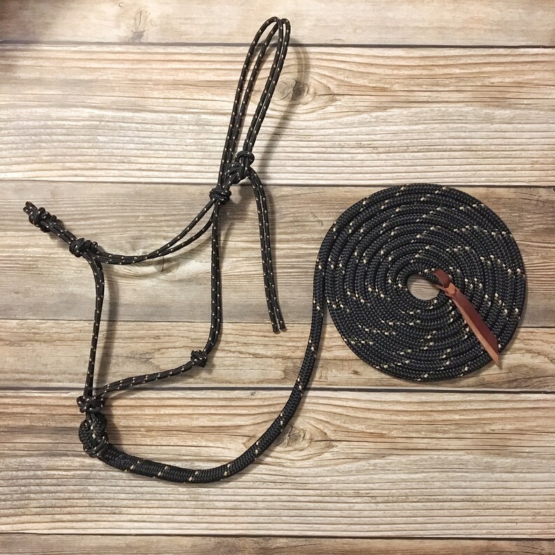 Custom Rope Halter & 12 Foot Attached Lead Rope Yacht Rope Etsy
