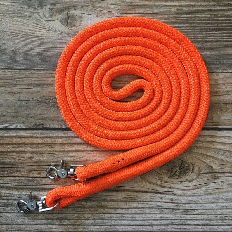Custom Reins Horse Reins Rope Reins with Snaps Custom Finesse Reins Finesse Style Yacht Rope Reins Clinician Reins