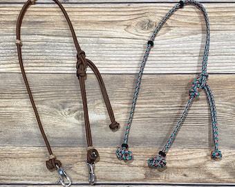 Custom Quick Change Rope Headstall, Rope Bridle, Horse Bridle, Split Ear Headstall, Yacht Rope Headstall