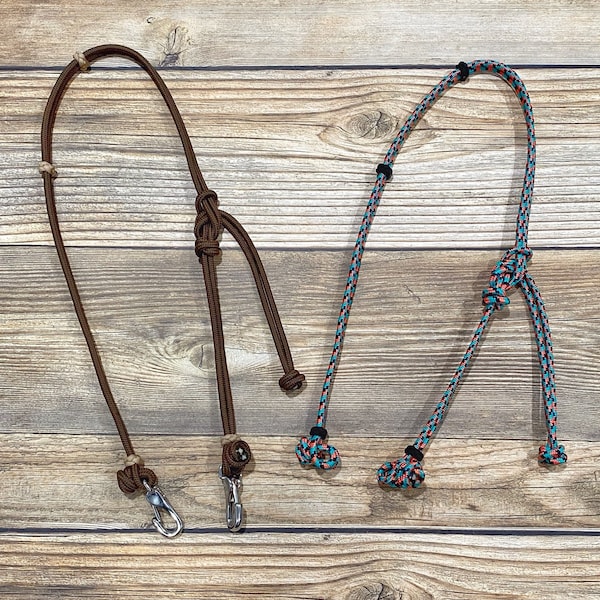 Custom Quick Change Rope Headstall, Rope Bridle, Horse Bridle, Split Ear Headstall, Yacht Rope Headstall