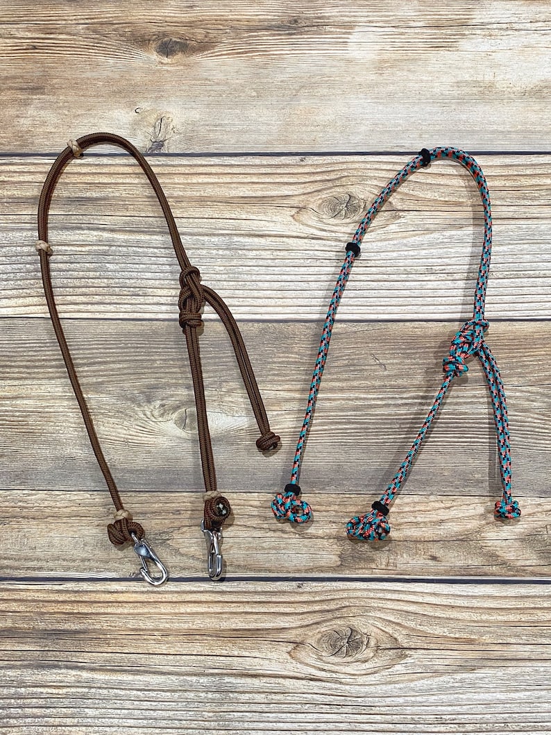 Custom Quick Change Rope Headstall, Rope Bridle, Horse Bridle, Split Ear Headstall, Yacht Rope Headstall image 1