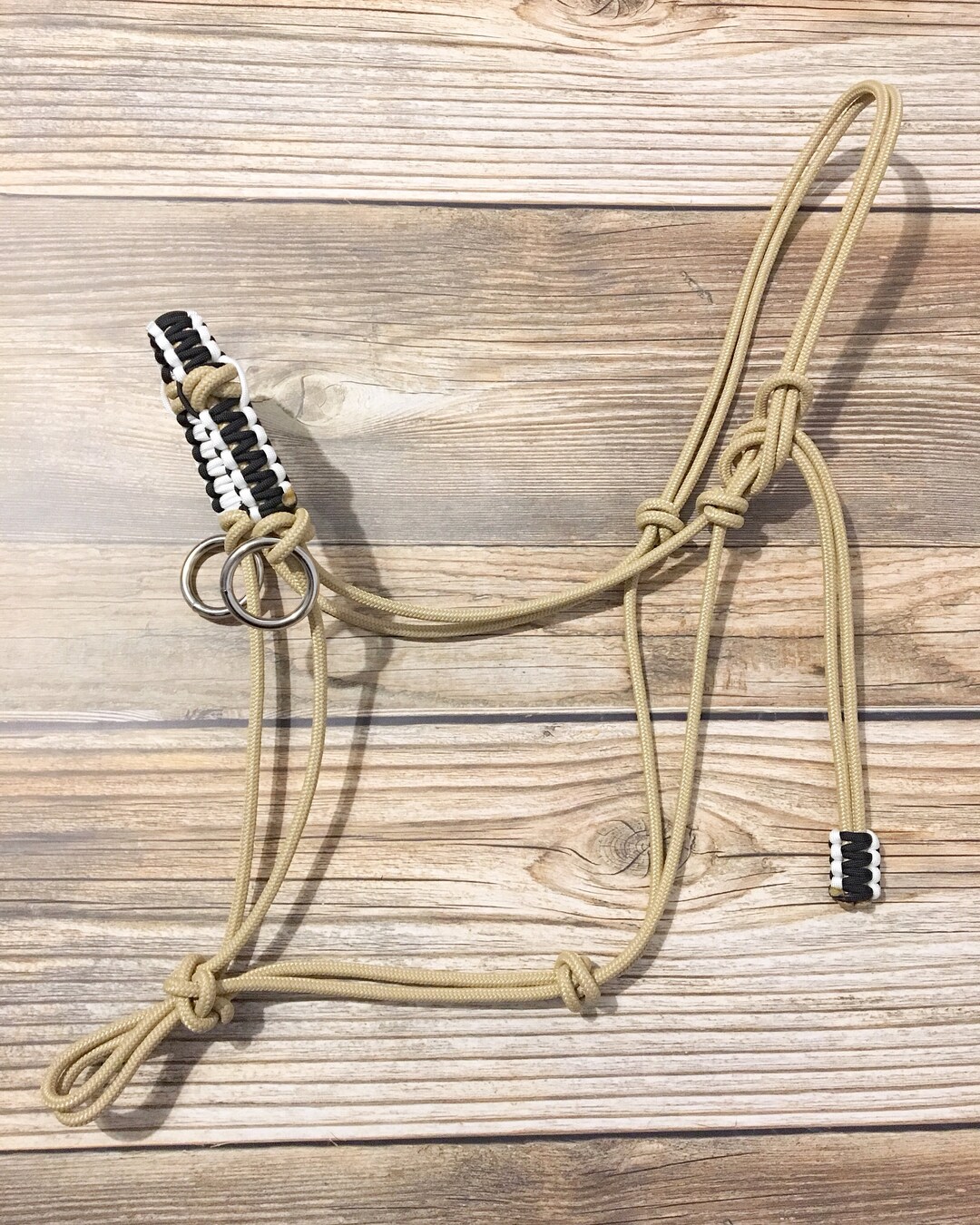 Custom Sidepull Rope Halter With Braided Noseband, Bitless Bridle, Rope ...