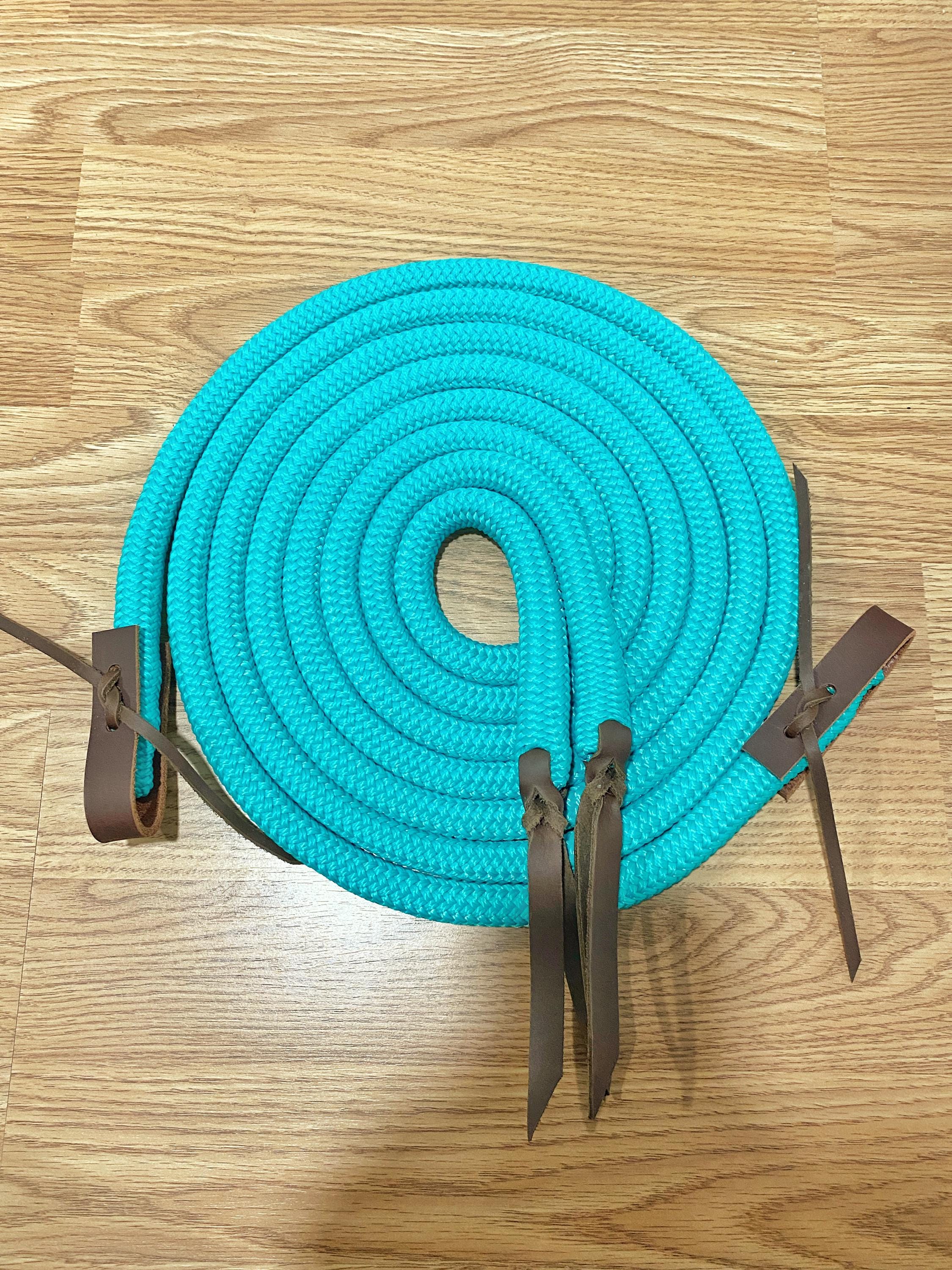 Custom Split Yacht Rope Reins With Tie on Slobber Straps, Split Reins ...