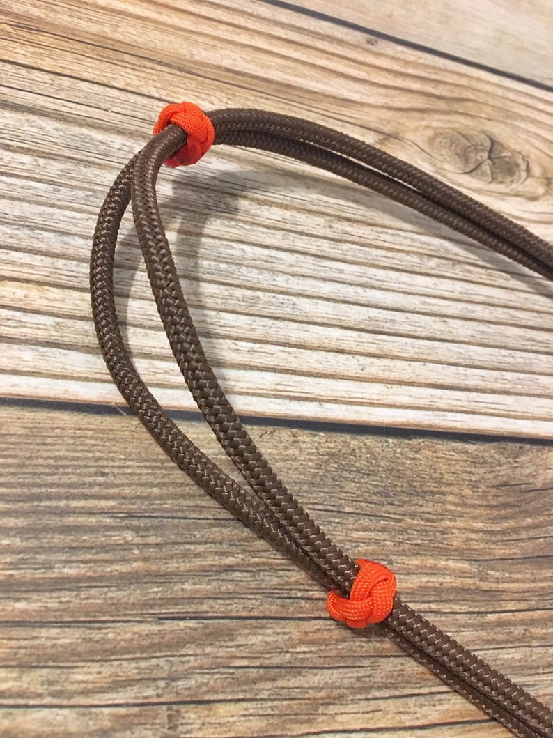 Custom Quick Change Rope Headstall, Rope Bridle, Horse Bridle, Split Ear Headstall, Yacht Rope Headstall image 7