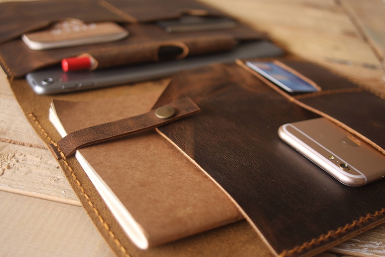 Personalized Leather Portfolio Case Women A5 Leather Padfolio Etsy