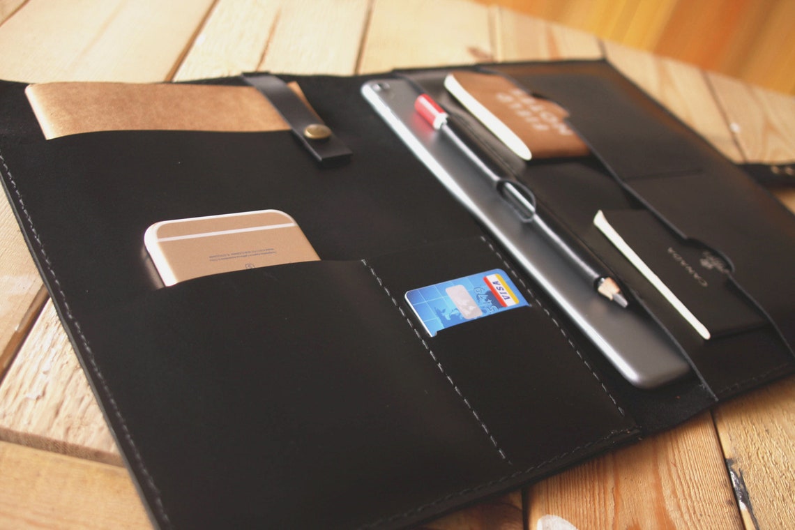 Personalized Leather Travel Bags Gift Leather Portfolio for Etsy