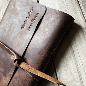 Large Leather Bound Journal, Sketchbook Cover, Men&#39;s  Notebook, A6, A5, B5, A4 Large or Small Journal For Men And Women Lined Blank