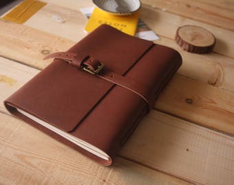 leather Photo album, handmade leather album, rustic leather guestbook, Baby photo album, memory album, wedding gift album