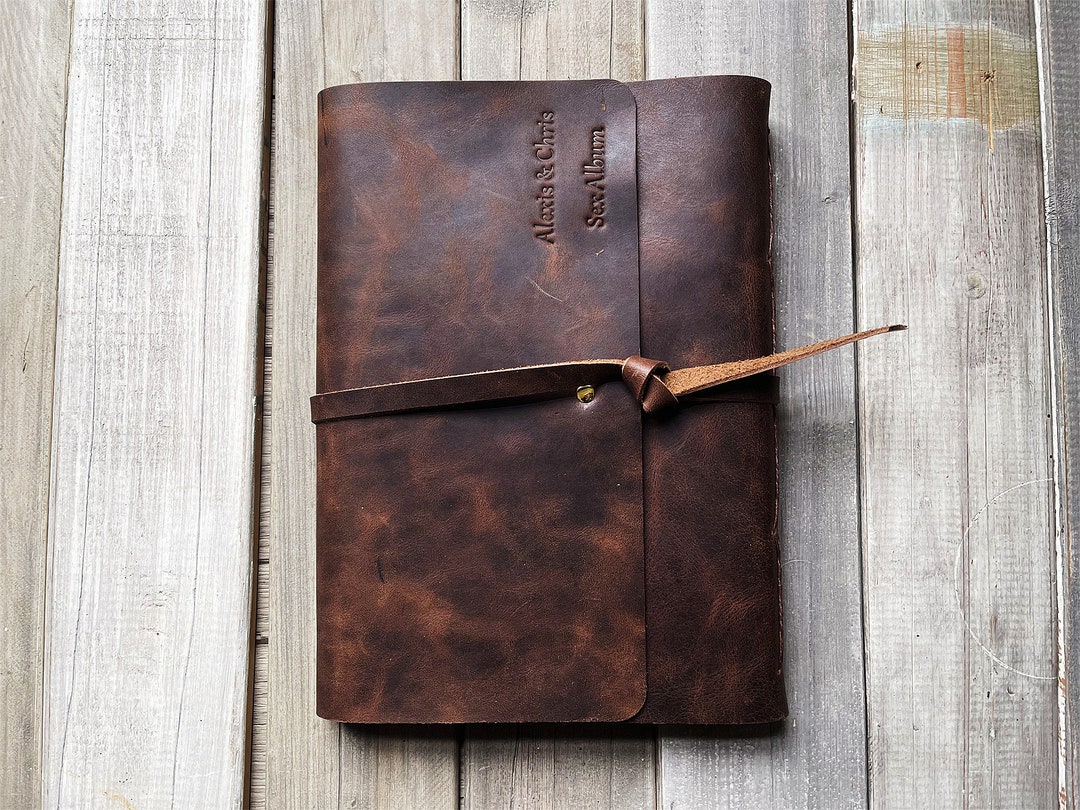 Personalized Leather Journal: Rustic Handmade Notebook, Lined or Blank ...