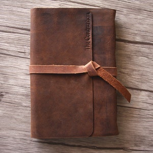 Personalized Leather Journal: Handmade Cowhide Notebook, A5 A6