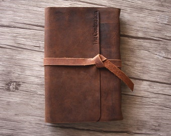 Personalized Leather Journal: Handmade Cowhide Notebook, A5 A6