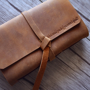 Personalized Rustic Leather Journal: Corporate & Wedding Gifts