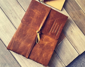 Custom Leather Photo Album: Anniversary, Wedding, or Memory Book