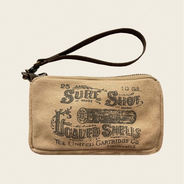 Sure Shot Wristlet-bag/purse/wallet-Replication of old shot gun shell package