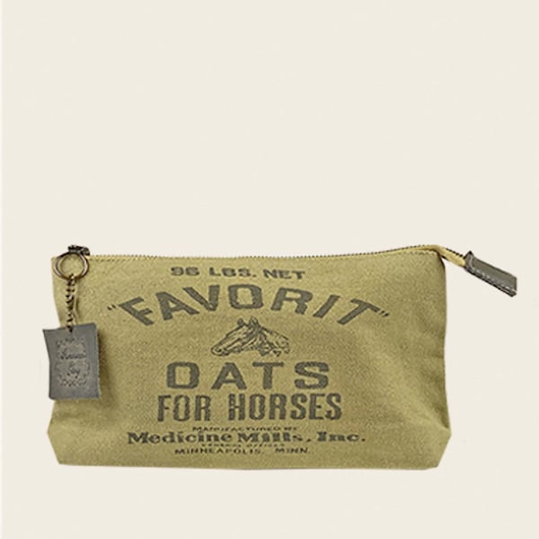 Favorit Oats Cosmetic-bag/purse/carryall-Vintage Packaging Design, Canvas  & Leather bag