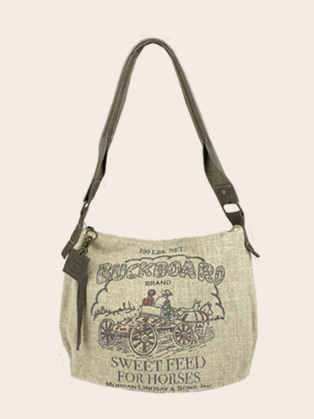 Buckboard Sweet Feed Shoulder Strap Handbag-vintage Burlap - Etsy