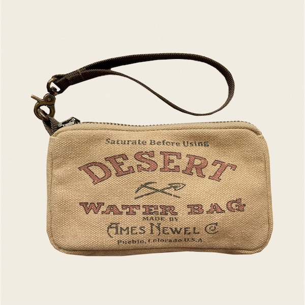 Desert Waterbag Wristlet-bag/purse/wallet-Replication of vintage waterbag