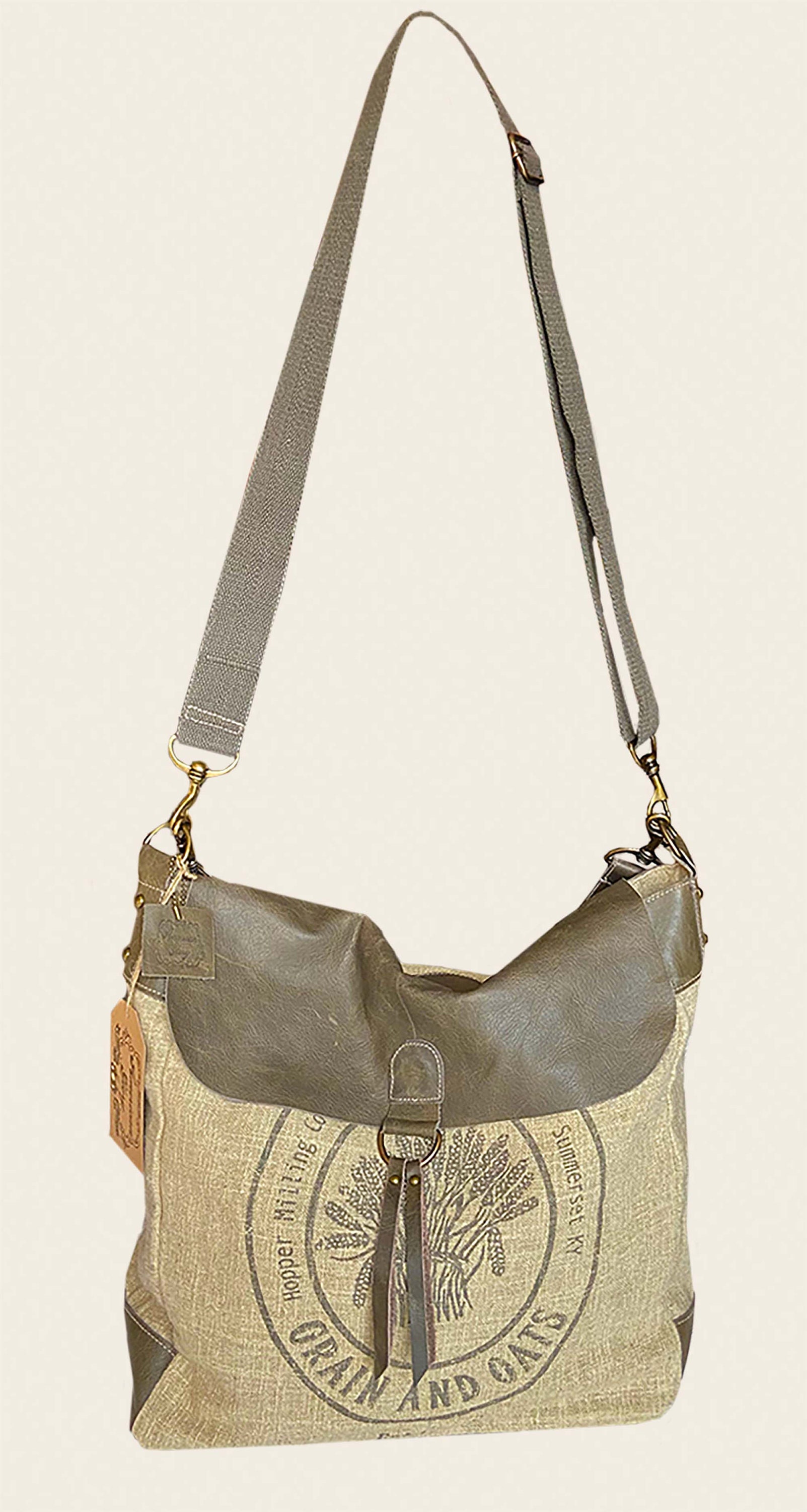 Quality First Grain and Oats Messenger-crossbody/handbag