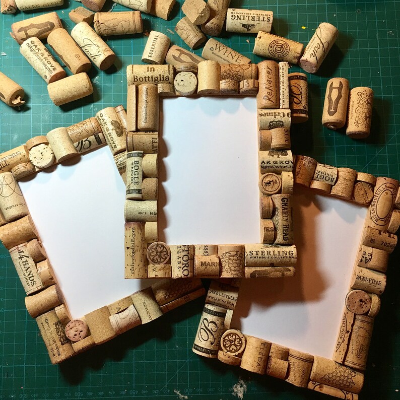 Simple Wine Cork Frame with Simple Decor