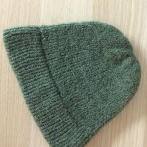 Handmade semi-felted knit Beanie, made with 100% Australian bulky wool. Keep the weather out with Wool this winter. Will fit teen to adult
