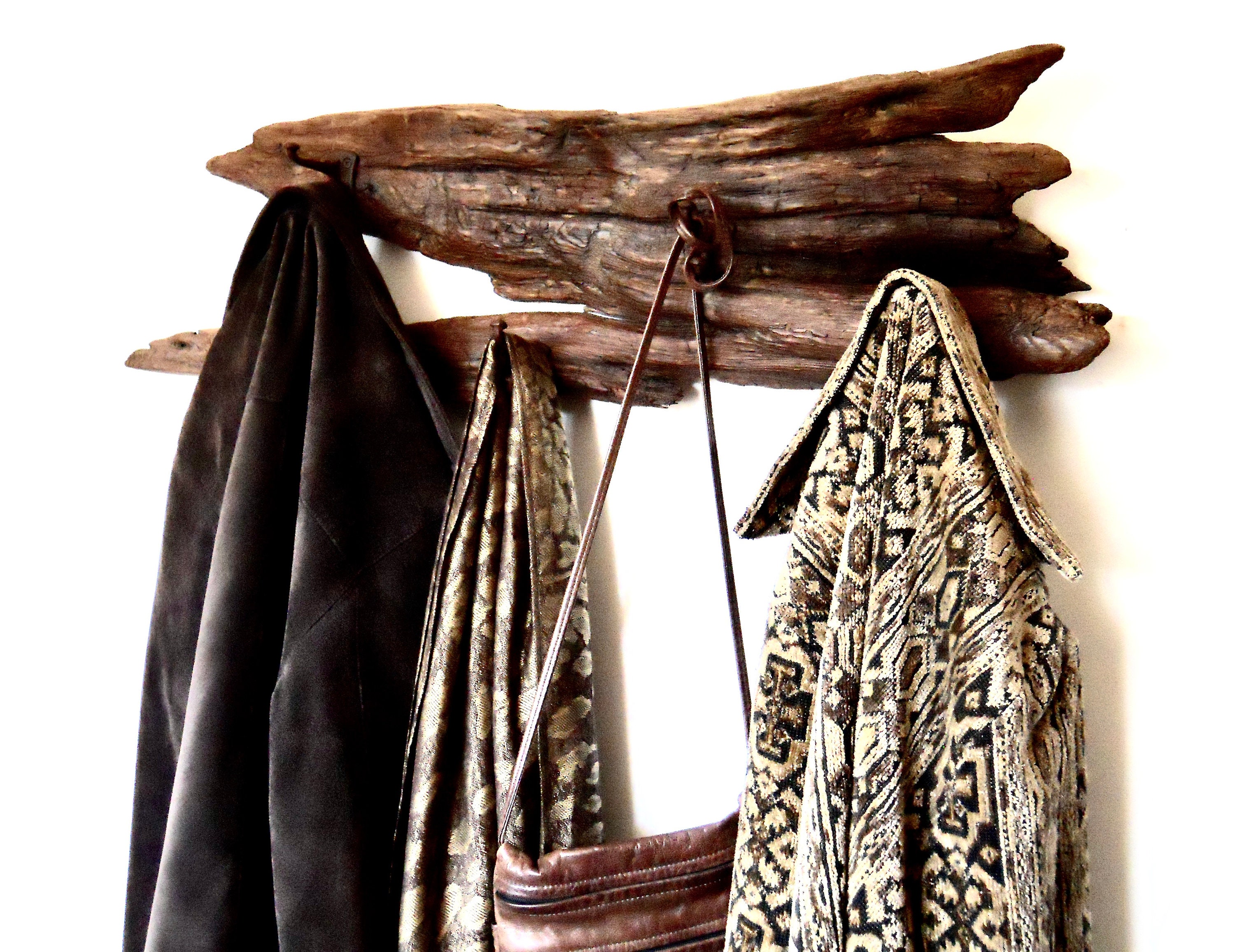 496g Rustic Coat Hanger Driftwood Coat Rack Driftwood Towel Etsy