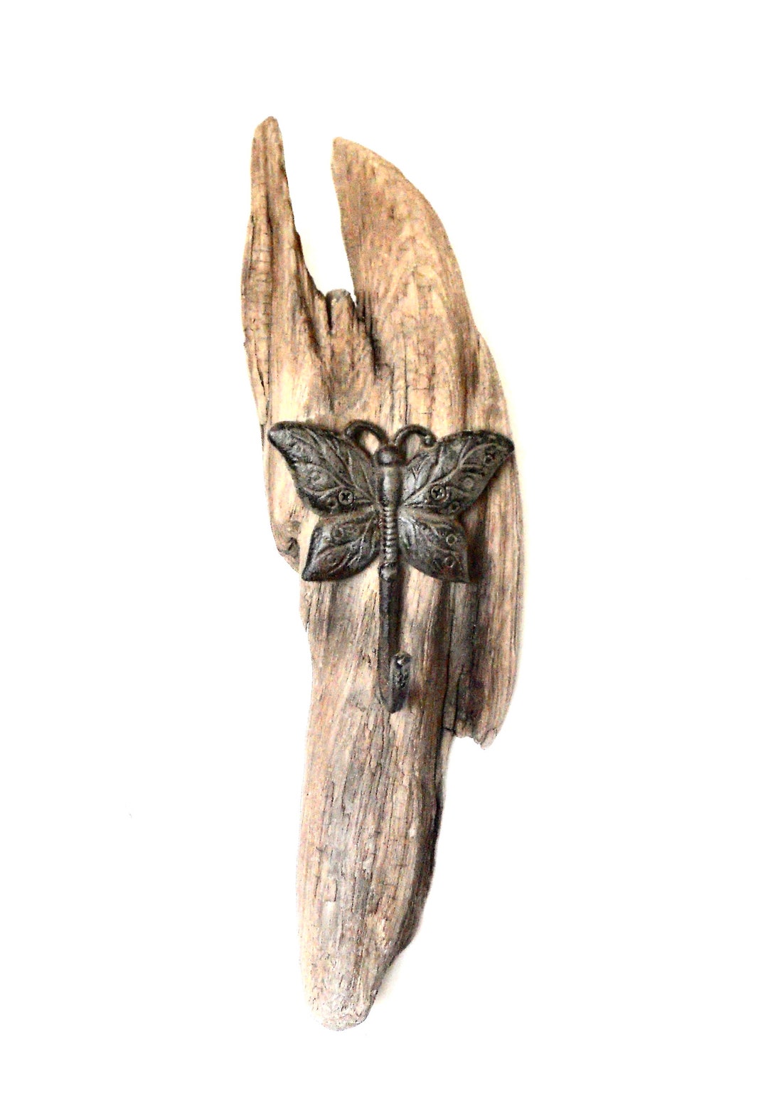 No. 612b: Driftwood Butterfly Towel Rack, Child's Clothing Rack ...