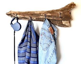 No. 533g:  Rustic Driftwood Coat Rack, Driftwood Clothes Rack, Driftwood Towel Rack, Cabin Coat Rack, Beach Coat Rack, Driftwood Coat Hanger
