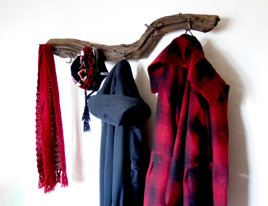 474g Rustic Driftwood Coat Rack, Driftwood Clothes Rack, Driftwood