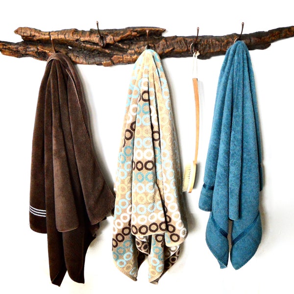 No. 610g: Driftwood Towel Rack, Rustic Clothing Rack, Driftwood Coat Rack, Clothes Rack, Beach Coat/Towel Rack, Driftwood Coat Hanger