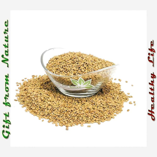 FENUGREEK Seeds 1lb (454g) ORGANIC Dried Bulk Spice, Trigonella Foenum Graecum Semens /Available qty from 2oz-4lbs/