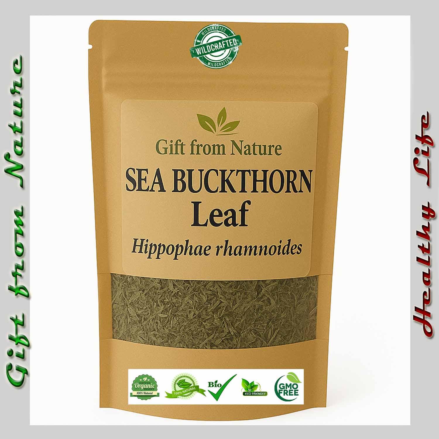 SEA BUCKTHORN Leaf Caffeine Free (Hippophae rhamnoides) , Morning Boost , Calming Tea & Herbal Blend Herbalist Blend