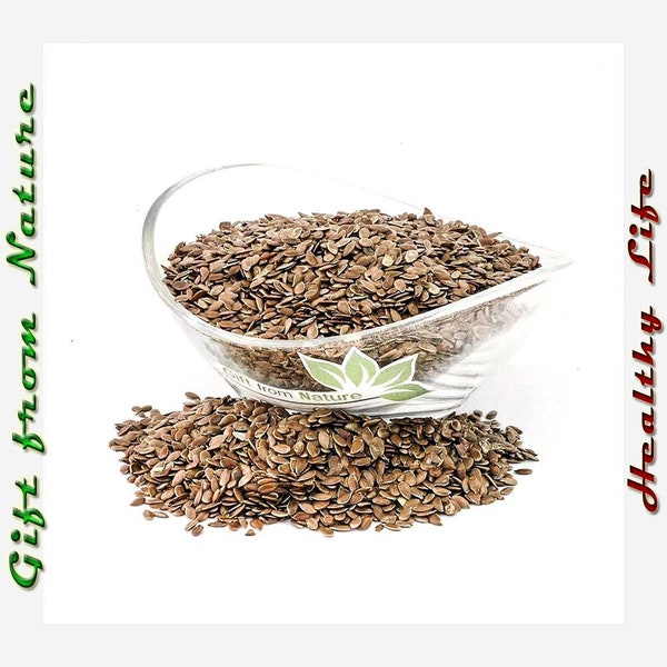 LINSEED FLAX Seeds ORGANIC Dried Bulk Herb, Linum Usitatissimum Semens /Available qty from 2oz-4lbs/