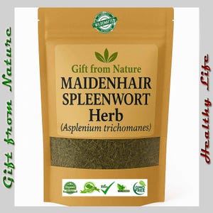 MAIDENHAIR SPLEENWOR Culinary (Asplenium trichomanes) , Freshly dried , Locally sourced & Organic Sparkling Tea