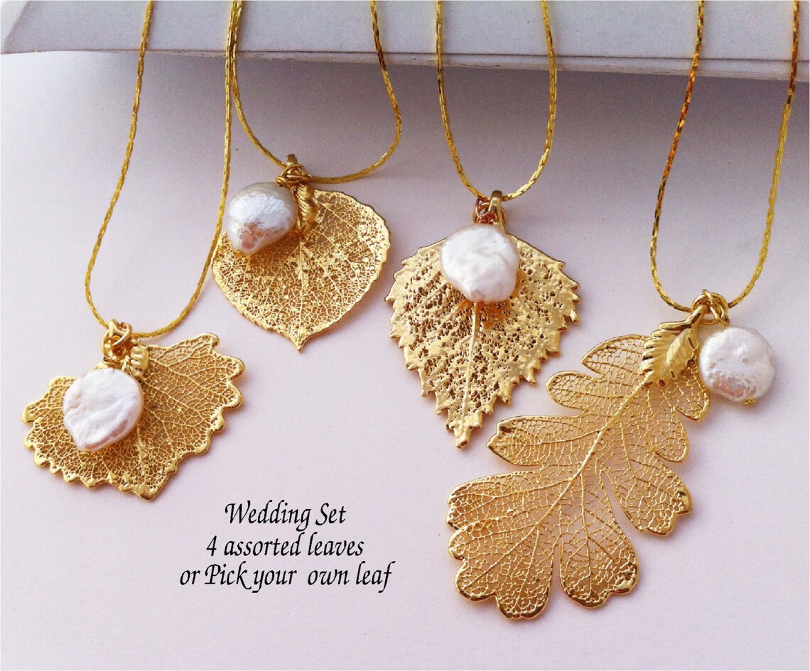 gold plated wedding necklace