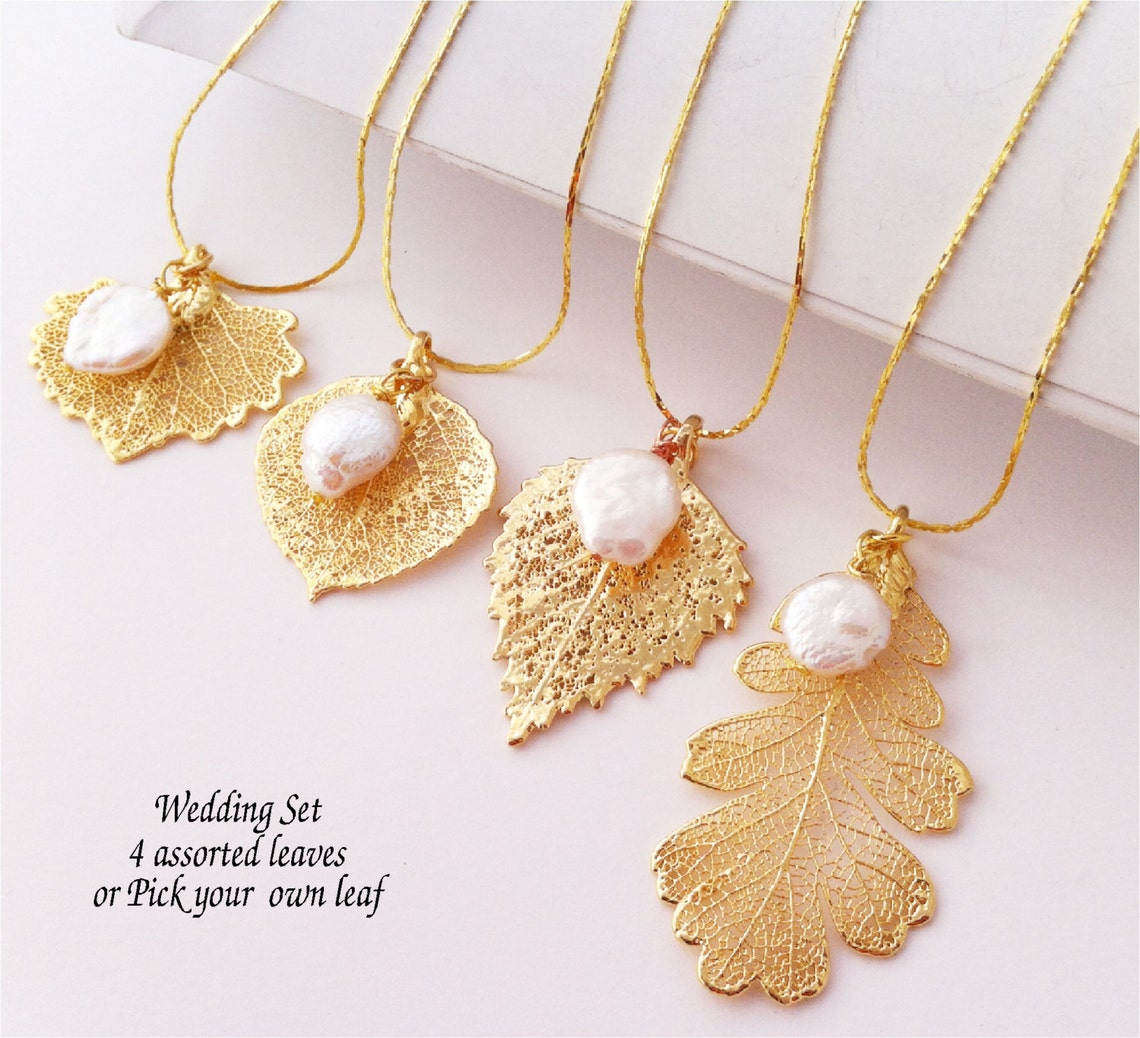 gold plated wedding necklace