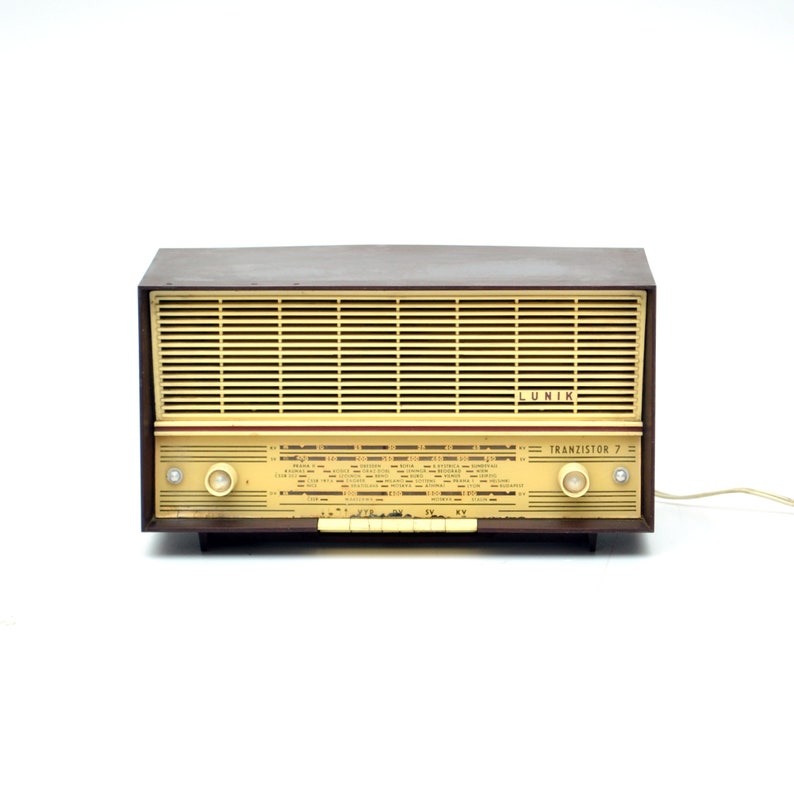 vintage 60s TESLA Lunik transistor RADIO 画像 1