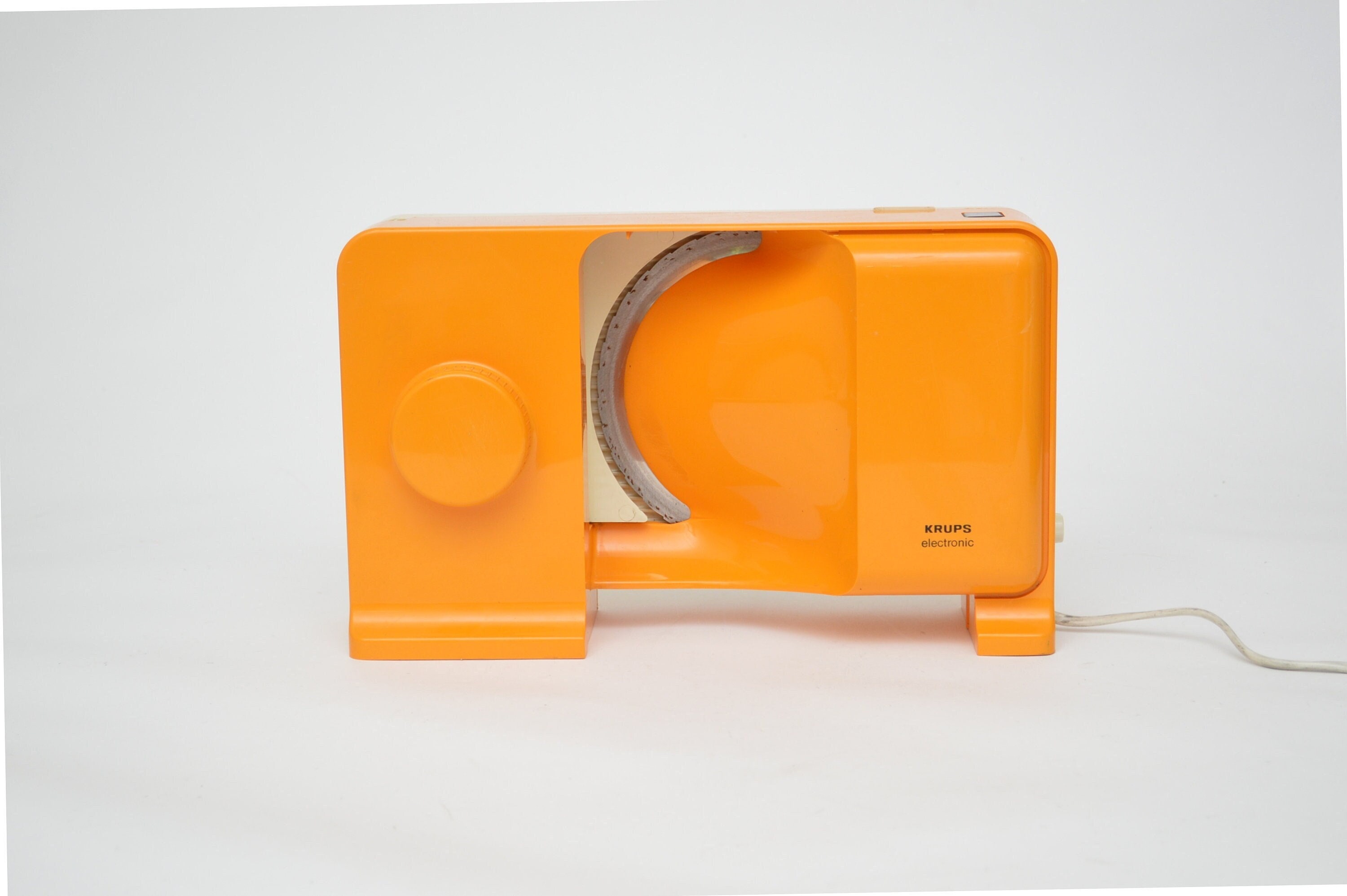 Vintage 70s KRUPS 375 Electric BREAD SLICER / Orange Space Age Etsy