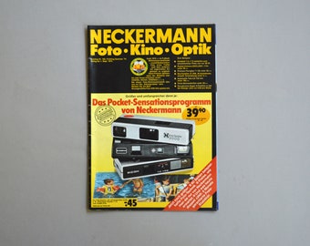 vintage 70er Jahre NECKERMANN KATALOG 1974 Foto Kino Optik Film Kamera