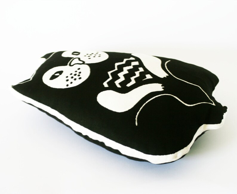 Cute Screen Printed Cotton Cat Pillow Children Kid Stuffed Etsy