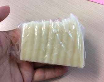 3 bars Vegan Castile Soap, Scent Free, Colorant Free — Sensitive Skin Friendly — chemical free FREE SHIPPING