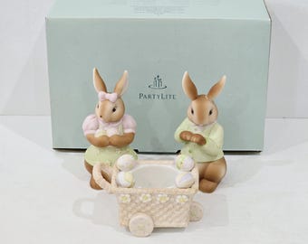 PartyLite Easter Votive Holder Baby Bertie & Bea Decor P7329 New Unused